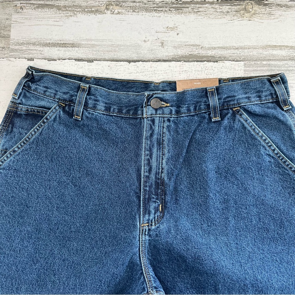 Carhartt Men’s Loose Original Fit Dungaree Work Denim Jeans Size 36X28 NWT - Picture 2 of 9